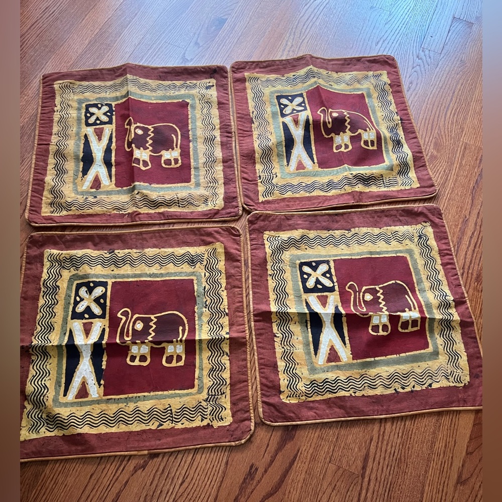 NWOT set of 4 cushion covers from South Africa